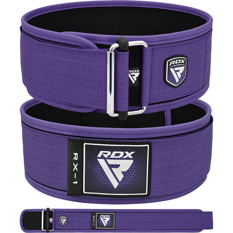 WEIGHT LIFTING STRAP BELT RX1 PURPLE-XS - PURPLE,XS