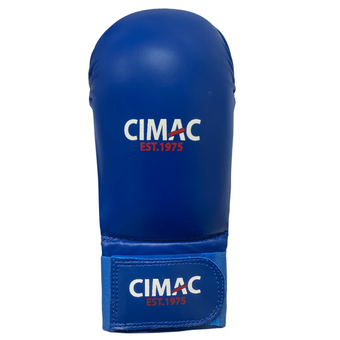 CIMAC KARATE MITTS  NO THUMB BLUE XS