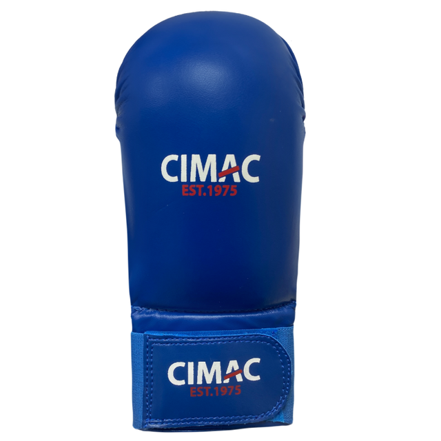 CIMAC KARATE MITTS  NO THUMB BLUE XS