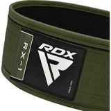 WEIGHT LIFTING STRAP BELT RX1 ARMY GREEN-S - ARMY GREEN,SMALL