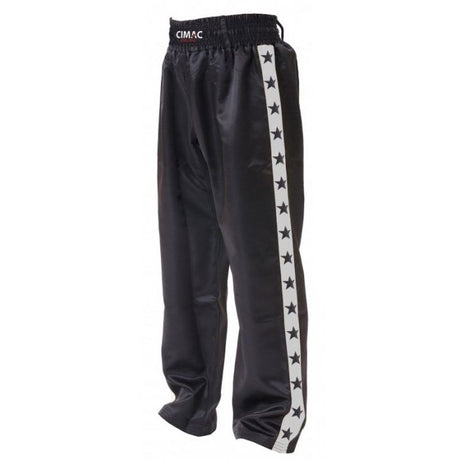 C/TROUSERS SATIN SILVER  SZ 120CM - 120cm