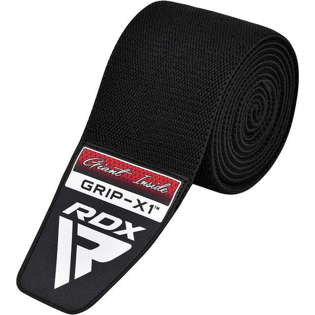 GYM KNEE WRAPS K1 FULL BLACK - FULL BLACK