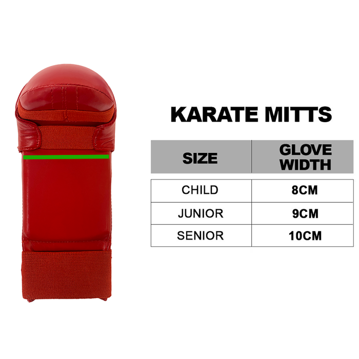 CIMAC KARATE MITTS NO THUMB WHT JNR