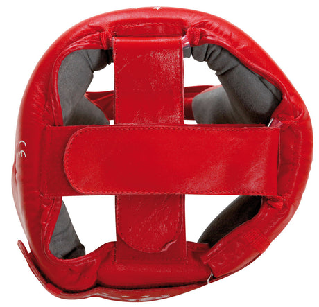 TOP TEN "A.I.B.A." Boxing Head Guard - with label - Red (4069-4) - S - S