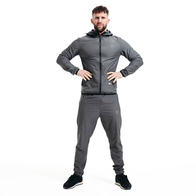 CLOTHING SAUNA SUIT H2 GRAY PLUS-M - GRAY,MEDIUM