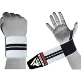 GYM WRIST WRAP BLACK/WHITE PLUS