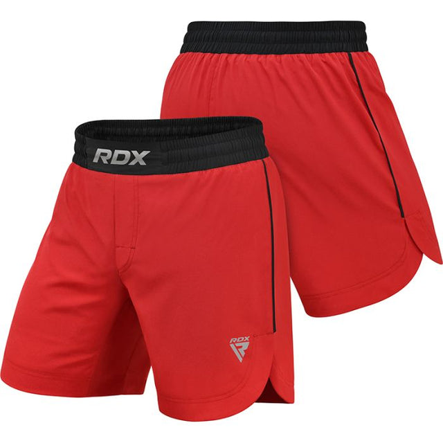 MMA SHORTS T15 RED-M - RED,MEDIUM