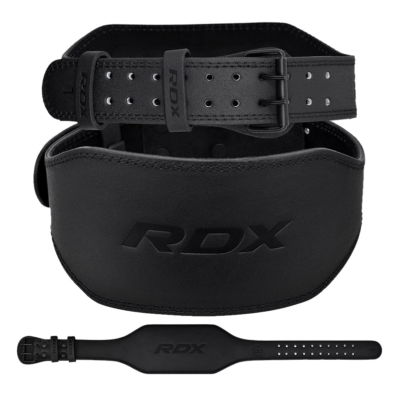 BELT 6" LEATHER FULL BLACK-XL - BLACK,XL