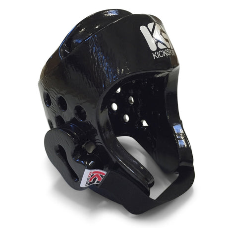 Kicksport "Fight" Dipped Foam Head Guard - Black Child - S - S