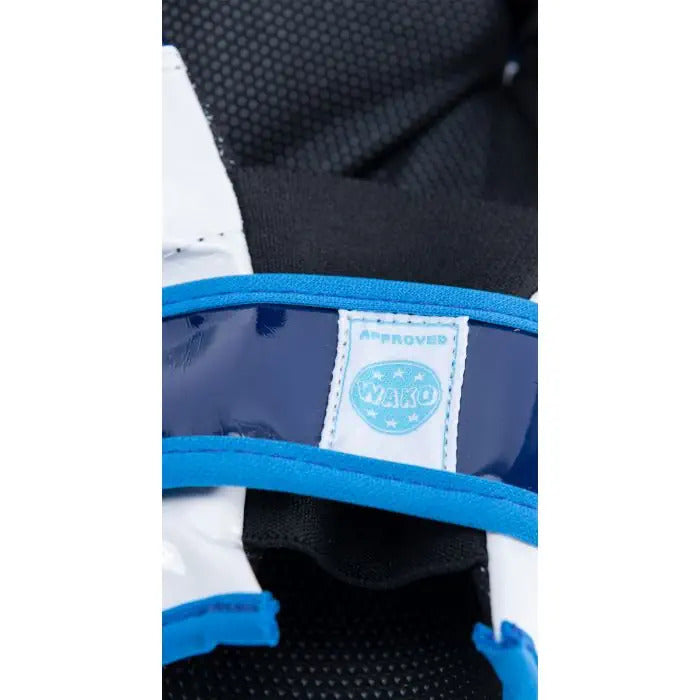 TOP TEN "W.A.K.O." Pointfighter Gloves BLOCK - Blue/White Adult