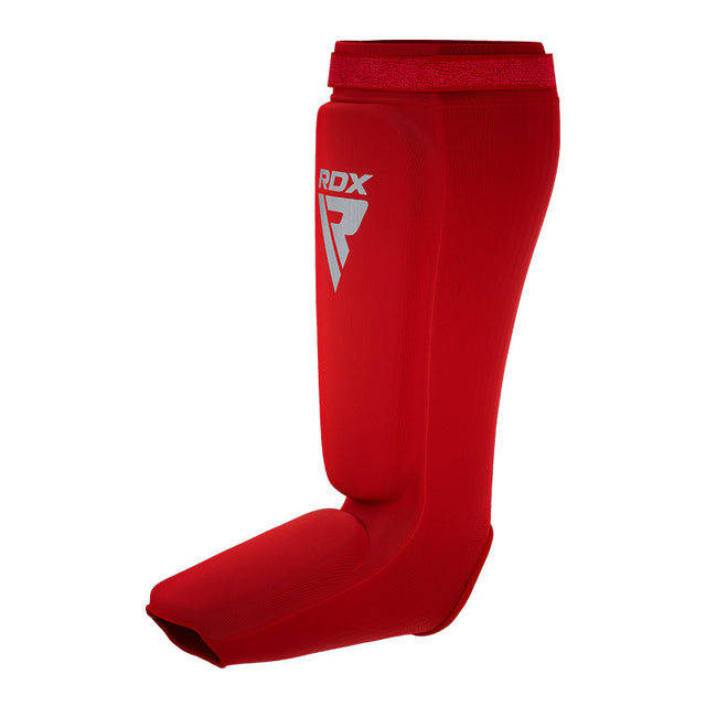 HOSIERY SHIN INSTEP FOAM RED/WHITE-M - RED/WHITE,MEDIUM