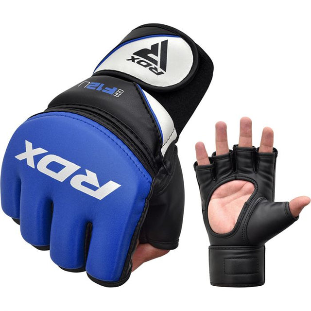 GRAPPLING GLOVE NEW MODEL GGRF-12 BLUE-S - BLUE,SMALL