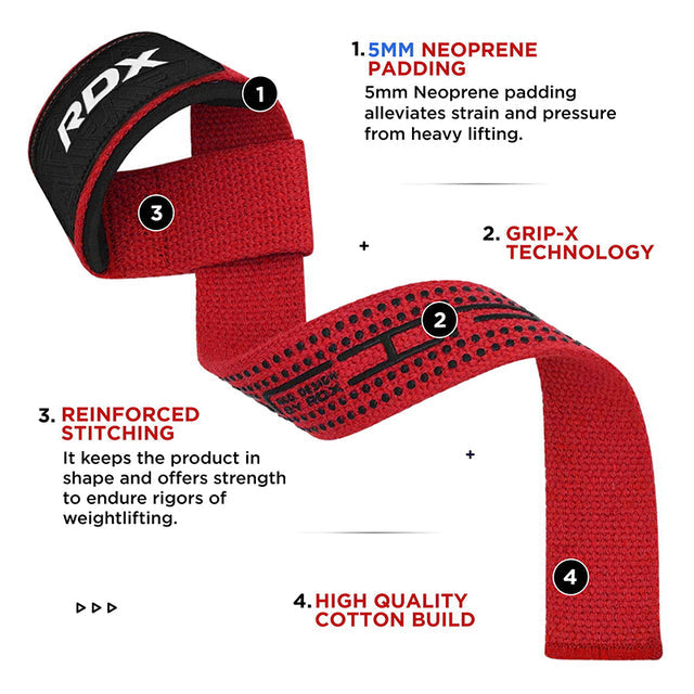 GYM COTTON GEL STRAP RED PLUS - RED