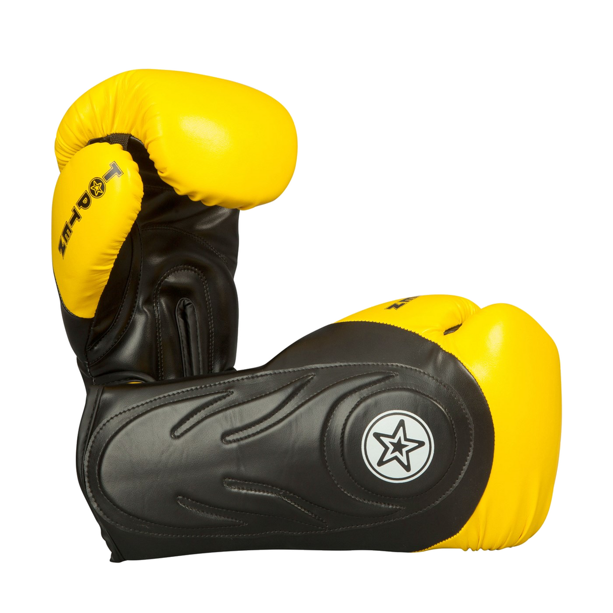 TOP TEN Boxing/Sparring Gloves "Hero" Black/Yellow (2263-92) - 12oz - 12oz