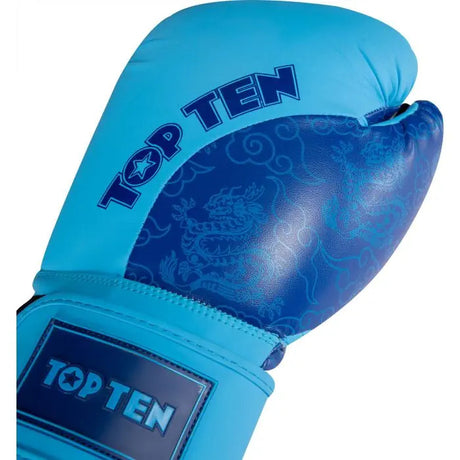 Boxing gloves “Dragon” - Blue/Blue,16oz