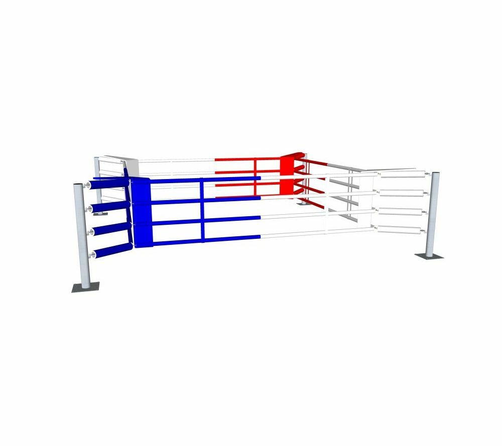 Floor Boxing Ring Fighter with 3 Ropes (BRF-NF) - 5 Metres - 5 Metres