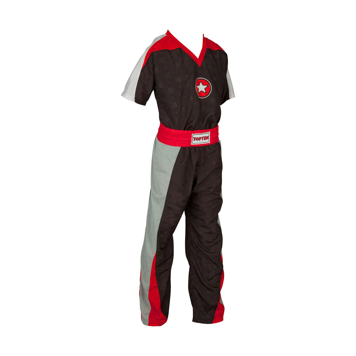 Kickboxuniform „Star“ - White/Black,130cm