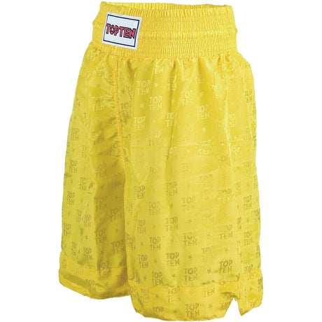 TOP TEN Boxing Shorts - 6 Colours (1805) - Yellow - Medium - Yellow,Medium