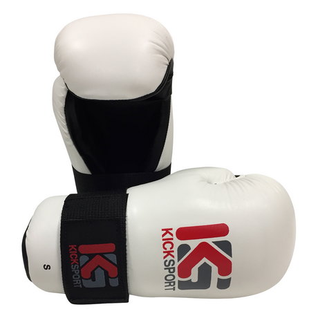 Kicksport Point Fighter Gloves "Fight" - White Adult - M - M