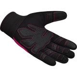 GYM WEIGHT LIFTING GLOVES W1 FULL PINK-M - PINK,MEDIUM