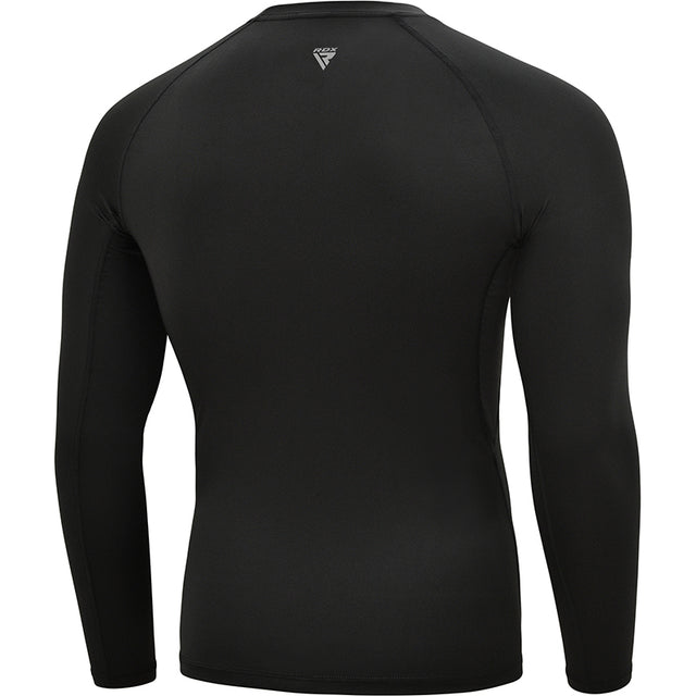 CLOTHING T15 COMPRESSION RASH GUARD BLACK FULL-L - LARGE