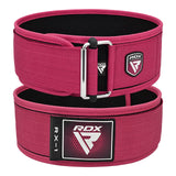 WEIGHT LIFTING STRAP BELT RX1 PINK-M - PINK,MEDIUM