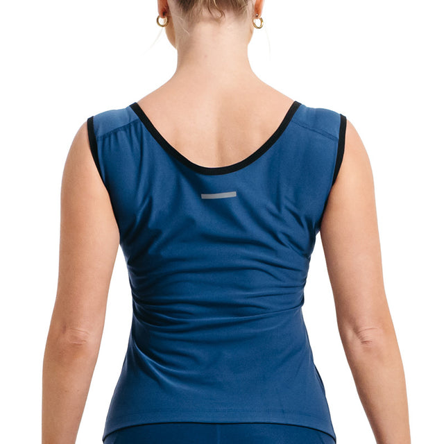 SWEAT VEST WOMEN'S W2 NAVY BLUE-L - NAVY BLUE,LARGE