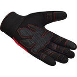 GYM WEIGHT LIFTING GLOVES W1 FULL RED-XL - RED,XL