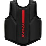 CHEST GUARD F6 MATTE RED PLUS-L/XL - RED,L/XL