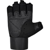 GYM WEIGHT LIFTING GLOVES W3 GREY WITH EVA PADDING-S - GREY,SMALL