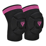 HOSIERY KNEE FOAM K5 BLACK/PINK-S - BLACK/PINK,SMALL