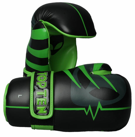 TOP TEN Pointfighter Gloves "Alien" Black/Green (21661-95)