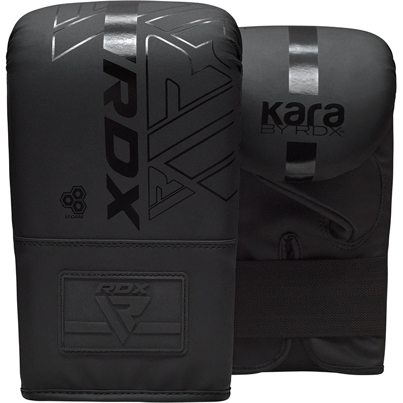 BOXING BAG MITTS F6 MATTE BLACK - BLACK