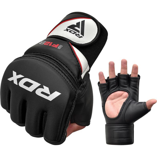 GRAPPLING GLOVE NEW MODEL GGRF-12 BLACK-L - BLACK,LARGE