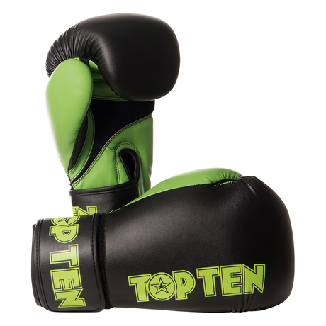 Boxhandschuhe „XLP“ - Black/Green,10oz