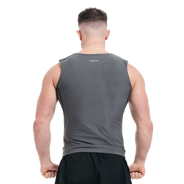 SWEAT VEST MENS M2 GREY-3XL - GREY,3XL