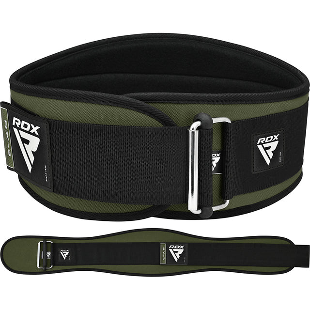 WEIGHT LIFTING BELT EVA CURVE RX3 ARMY GREEN-S - ARMY GREEN,SMALL