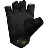 GYM GLOVES SUMBLIMATION F6 BLACK/GREEN-L - BLACK/GREEN,LARGE