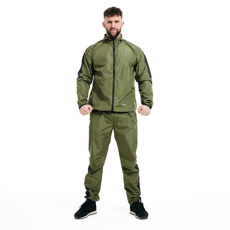 CLOTHING SAUNA SUIT C1 ARMY GREEN-2XL - ARMY GREEN,2XL