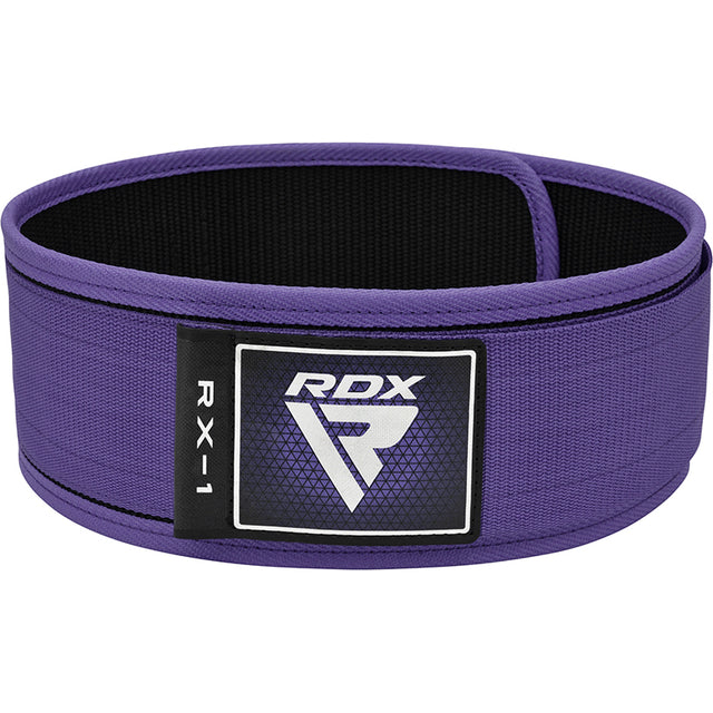 WEIGHT LIFTING STRAP BELT RX1 PURPLE-S - PURPLE,SMALL