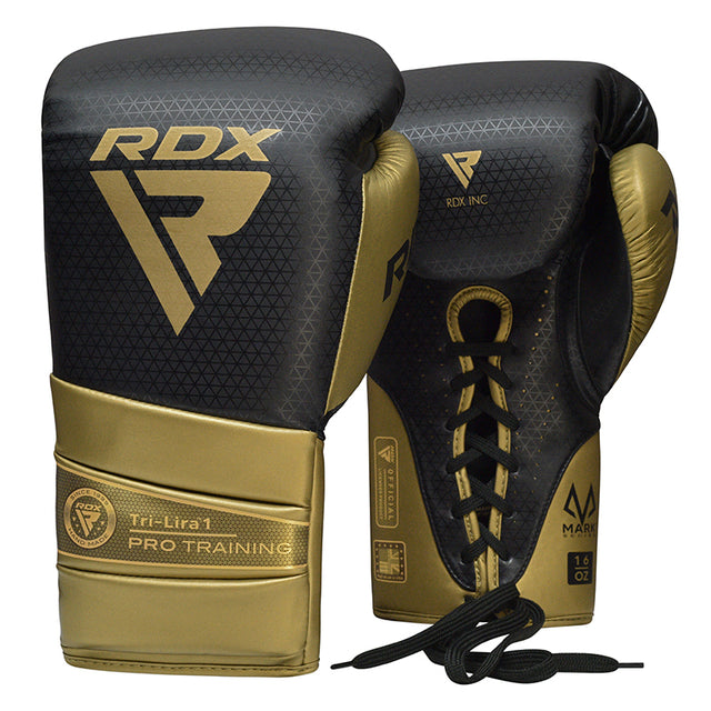 BOXING GLOVES MARK PRO TRAINING TRI LIRA 1 GOLDEN-10OZ - 10oz