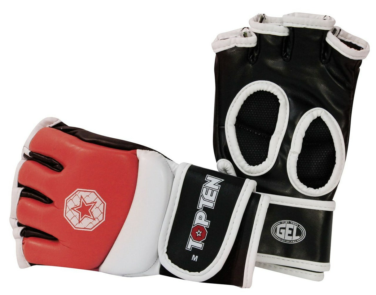 TOP TEN MMA Amateur Competition Gloves Red (23301-4) - Small - Small