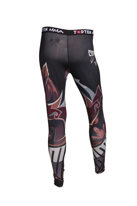 TOP TEN MMA Compression Pants "Samurai" (18804-9) - S - S