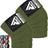 GYM KNEE WRAPS K1 ARMY GREEN - ARMY GREEN