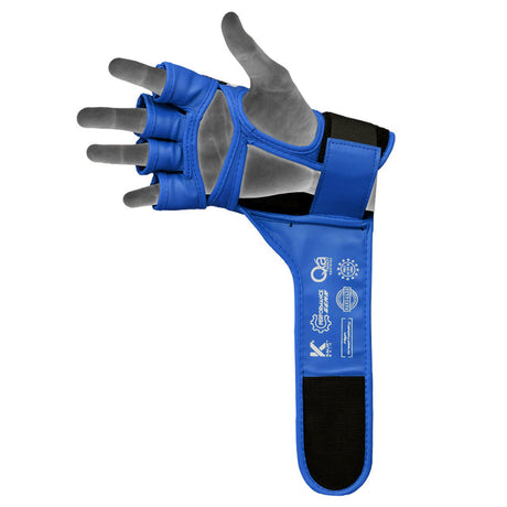 GRAPPLING GLOVES AURA PLUS T-17 BLUE/BLACK-S - Small