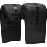 BOXING BAG MITTS F6 MATTE BLACK - BLACK