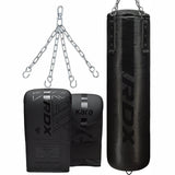 3PC PUNCH BAG F6 MATTE BLACK-5FT