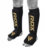 HOSIERY SHIN INSTEP FOAM BLACK/GOLD-XL - BLACK/GOLD,XL