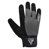 GYM WEIGHT LIFTING GLOVES W1 FULL GRAY PLUS-S - GRAY,SMALL