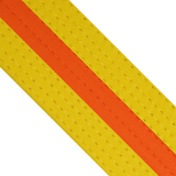 Belts - Coloured Belt With Coloured Stripe Adult - Yellow/Green Stripe,280CM